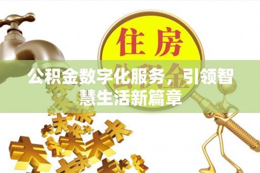 宽甸公积金数字化服务，引领智慧生活新篇章