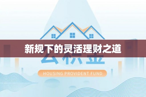 宽甸新规下的灵活理财之道