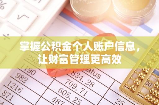 宽甸掌握公积金个人账户信息，让财富管理更高效